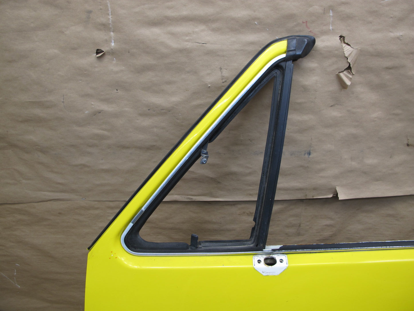 85-93 VW Golf MK1 Cabriolet Left Driver Door Shell Panel Yellow OEM