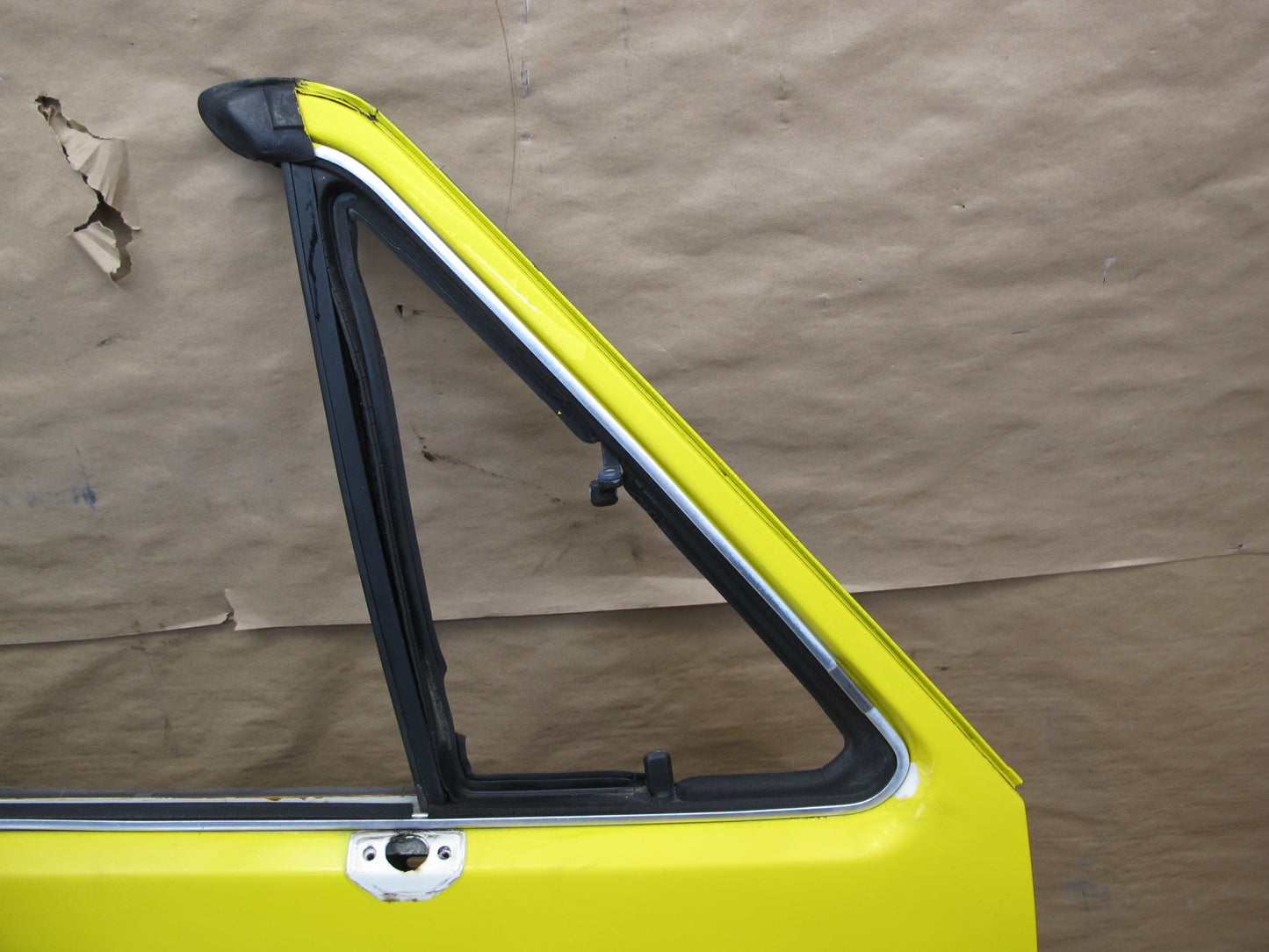 85-93 VW Golf MK1 Cabriolet Right Passenger Door Shell Panel Yellow OEM