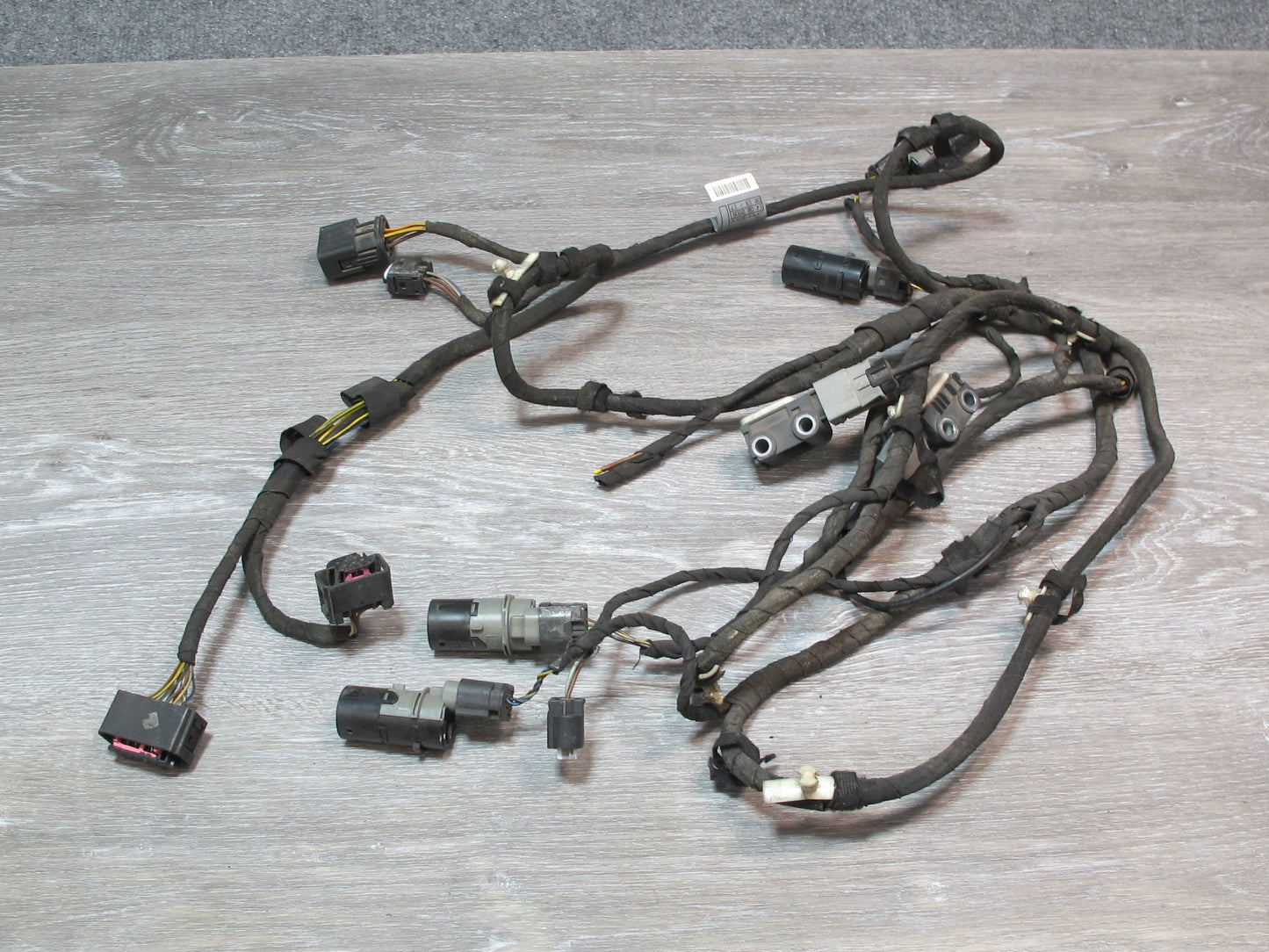 03-04 BMW E65 E66 Front Bumper PDC Parking Distance Sensor Wiring Harness OEM