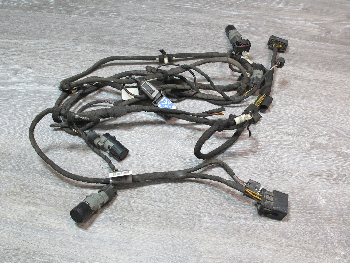 03-04 BMW E65 E66 Front Bumper PDC Parking Distance Sensor Wiring Harness OEM