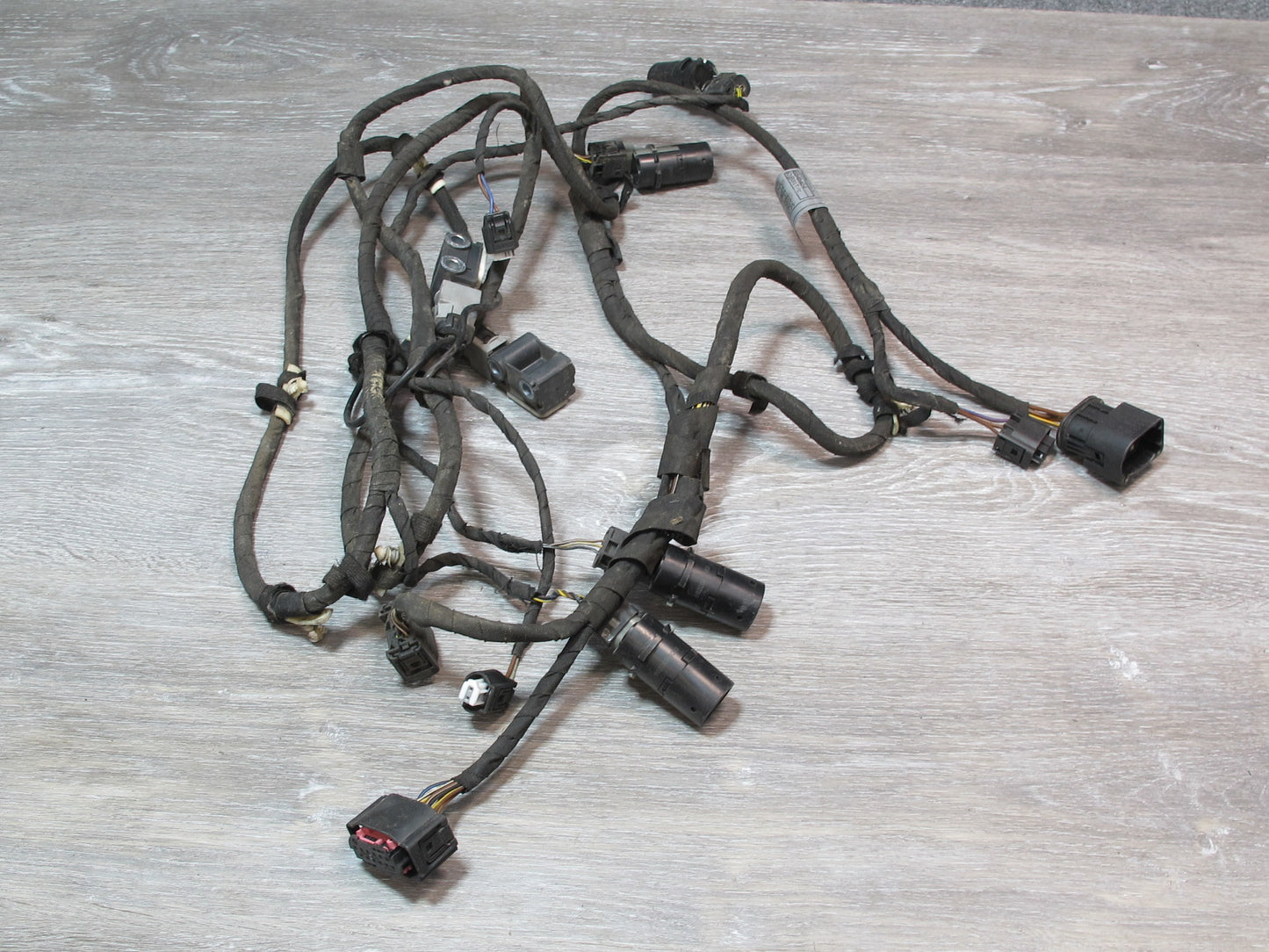 03-04 BMW E65 E66 Front Bumper PDC Parking Distance Sensor Wiring Harness OEM