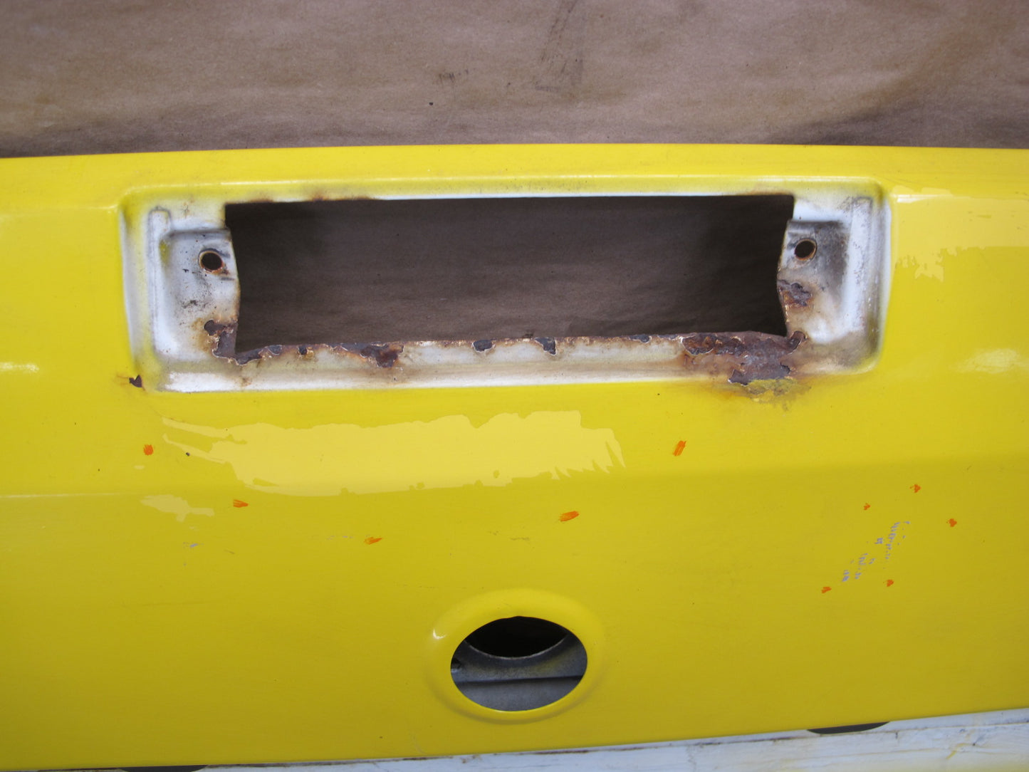 86-93 VW Golf MK1 Cabriolet Rear Trunk Deck Lid Shell Cover Panel Yellow OEM