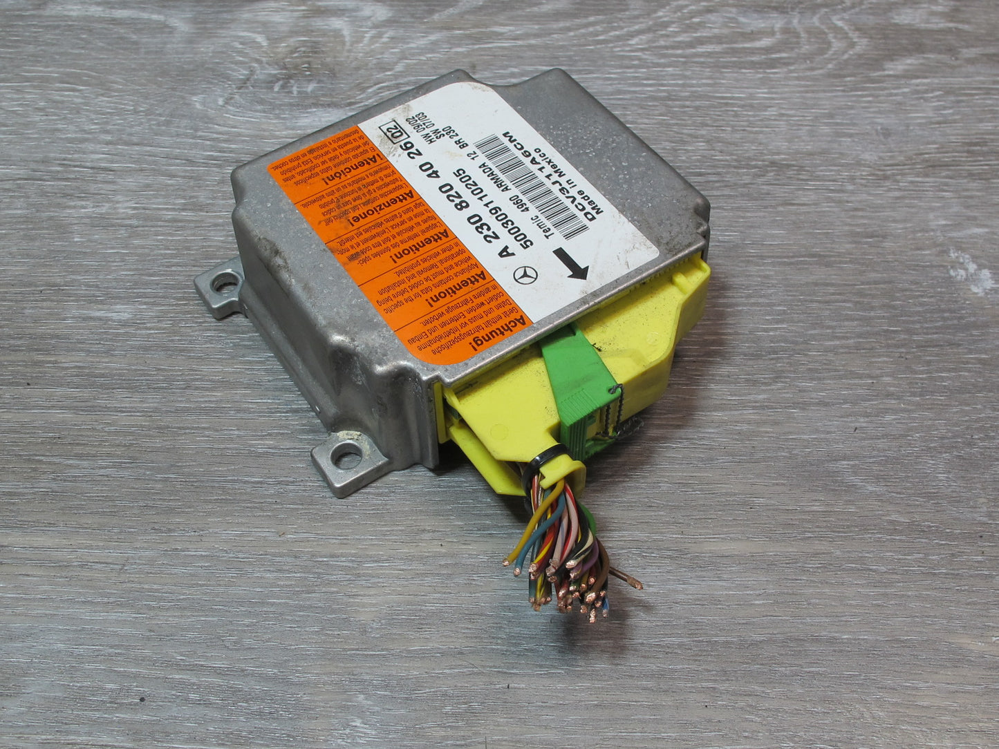 03-06 MERCEDES R230 SL500 SRS AIRBAG CONTROL MODULE UNIT A2308204026 OEM