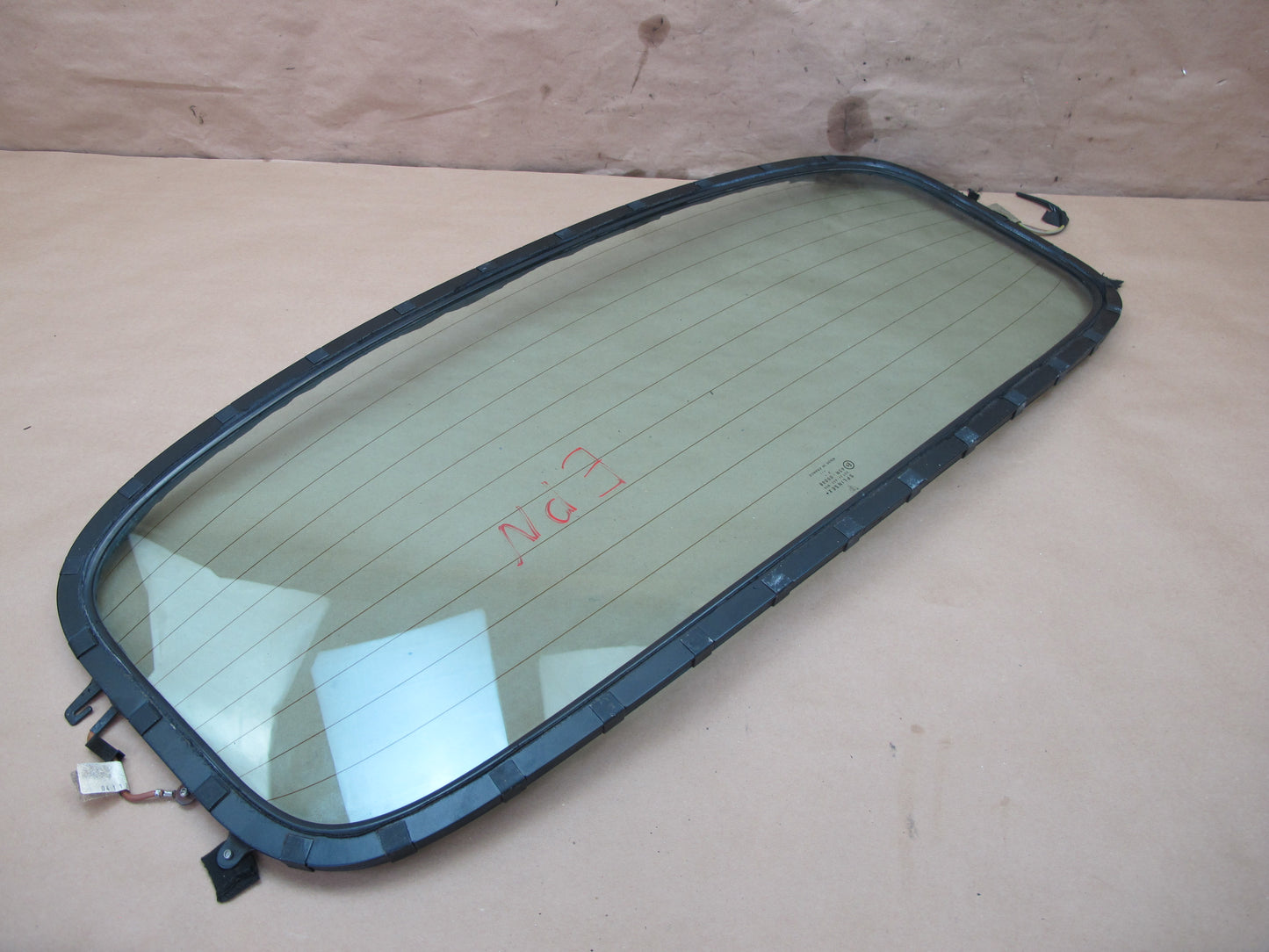 1999-2005 Porsche 911 Carrera 996 Convertible Rear Back Windshield Window Glass