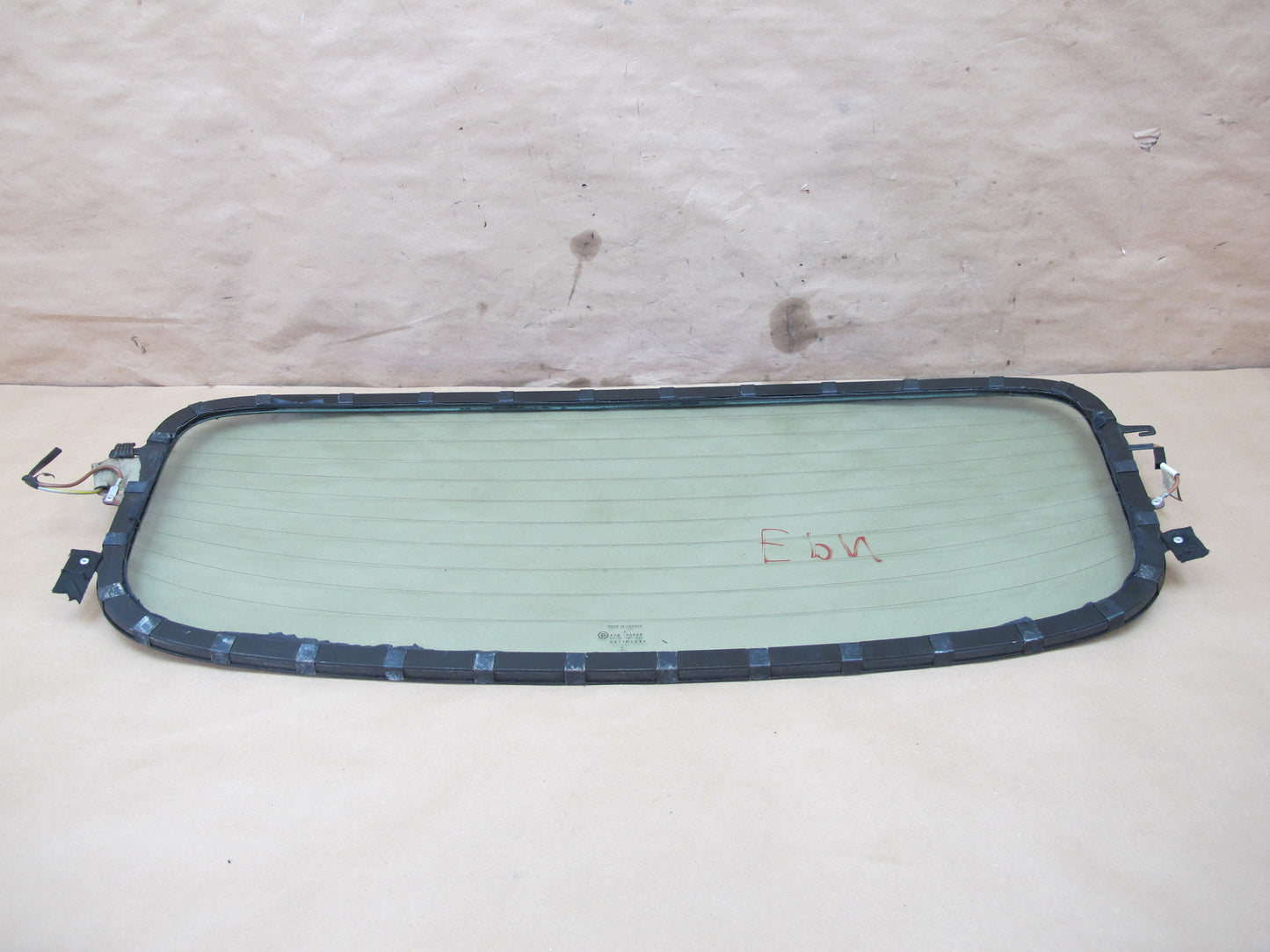 1999-2005 Porsche 911 Carrera 996 Convertible Rear Back Windshield Window Glass