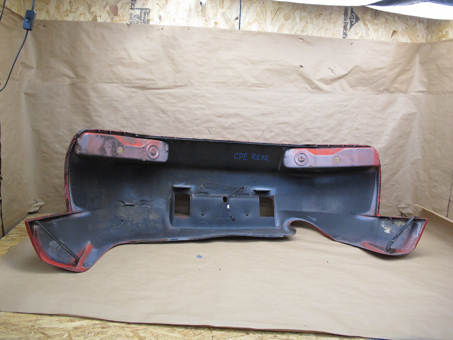 1987-1991 Porsche 928 S Rear Bumper Cover Panel RED