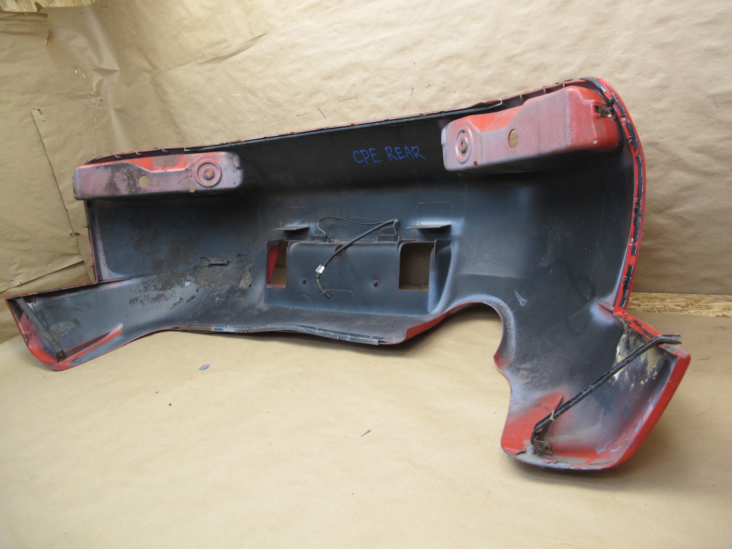 1987-1991 Porsche 928 S Rear Bumper Cover Panel RED