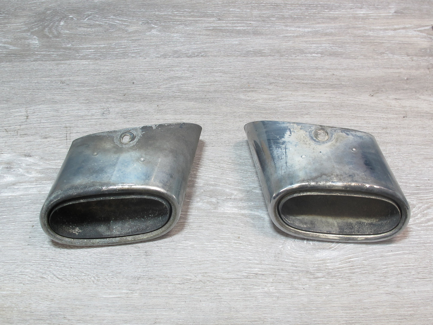 03-06 Mercedes R230 SL500 Set of 2 Rear Left & Right Exhaust Muffler Tips OEM