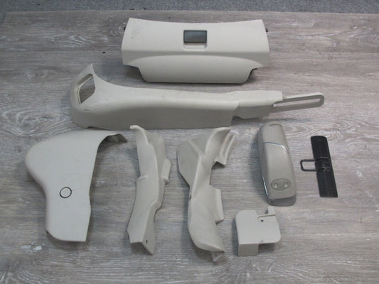 03-06 Mercedes R230 SL Front Left Seat Trim Cover Panel w Switch Set Gray OEM