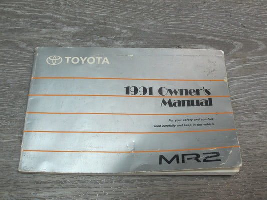 1991 Toyota SW21L MR2 User Operator Owner Manual Guide Book OEM