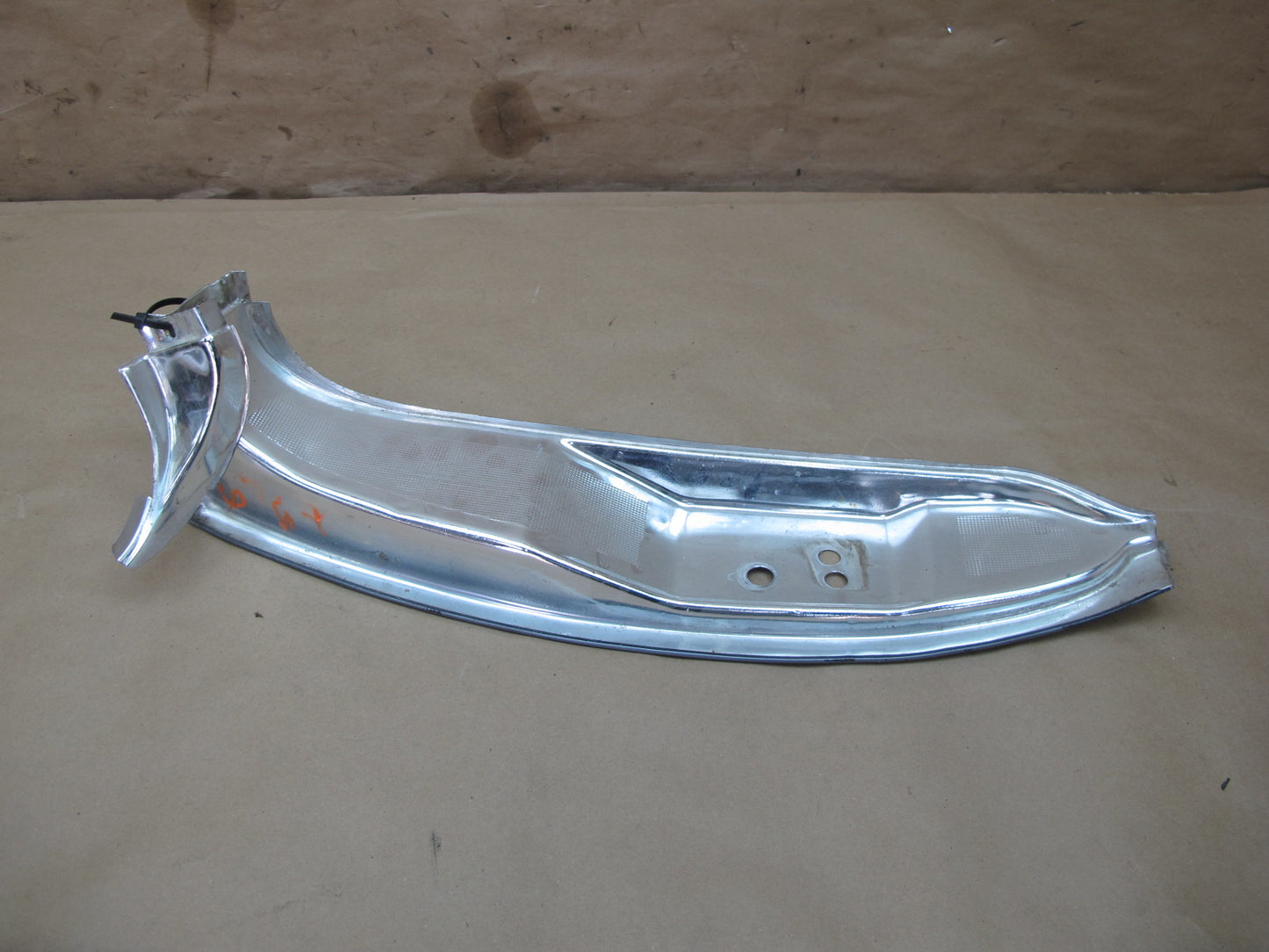 77-89 BMW E24 6-SERIES Left & Right Chrome Door Sill Plate Trim Guard Set OEM