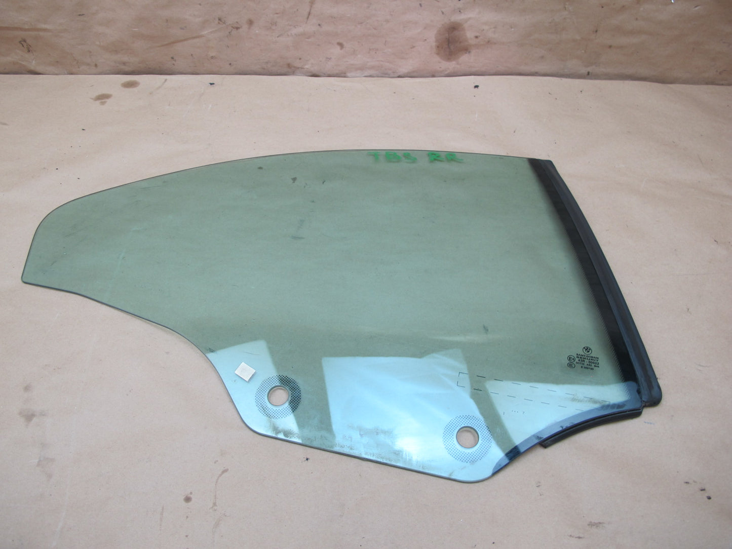 07-13 BMW E93 Convertible Rear Right Quarter Glass Window OEM