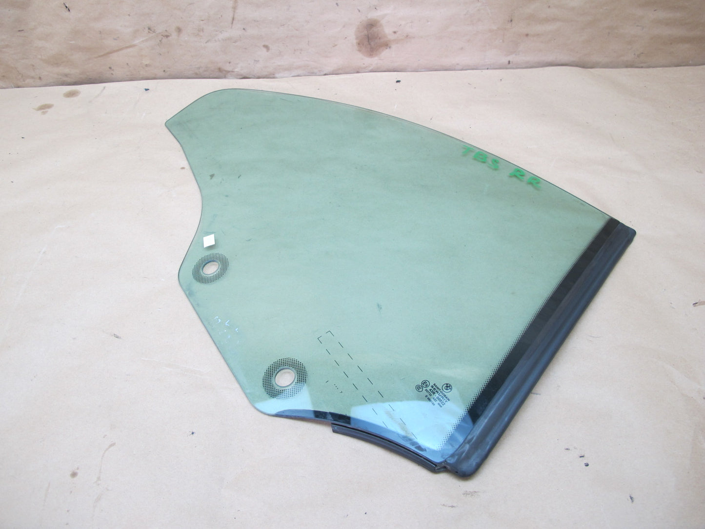 07-13 BMW E93 Convertible Rear Right Quarter Glass Window OEM