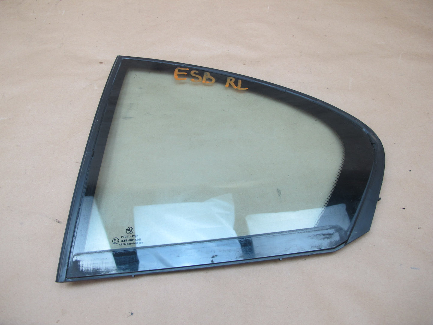 03-08 BMW E65 E66 7-SERIES Rear Left Door Fixed Glass Window OEM