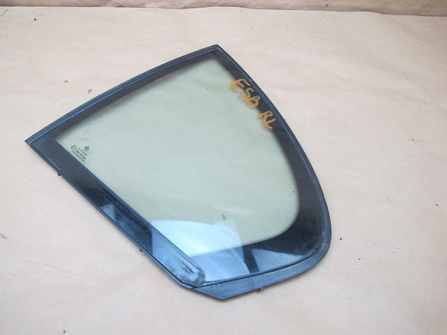 03-08 BMW E65 E66 7-SERIES Rear Left Door Fixed Glass Window OEM