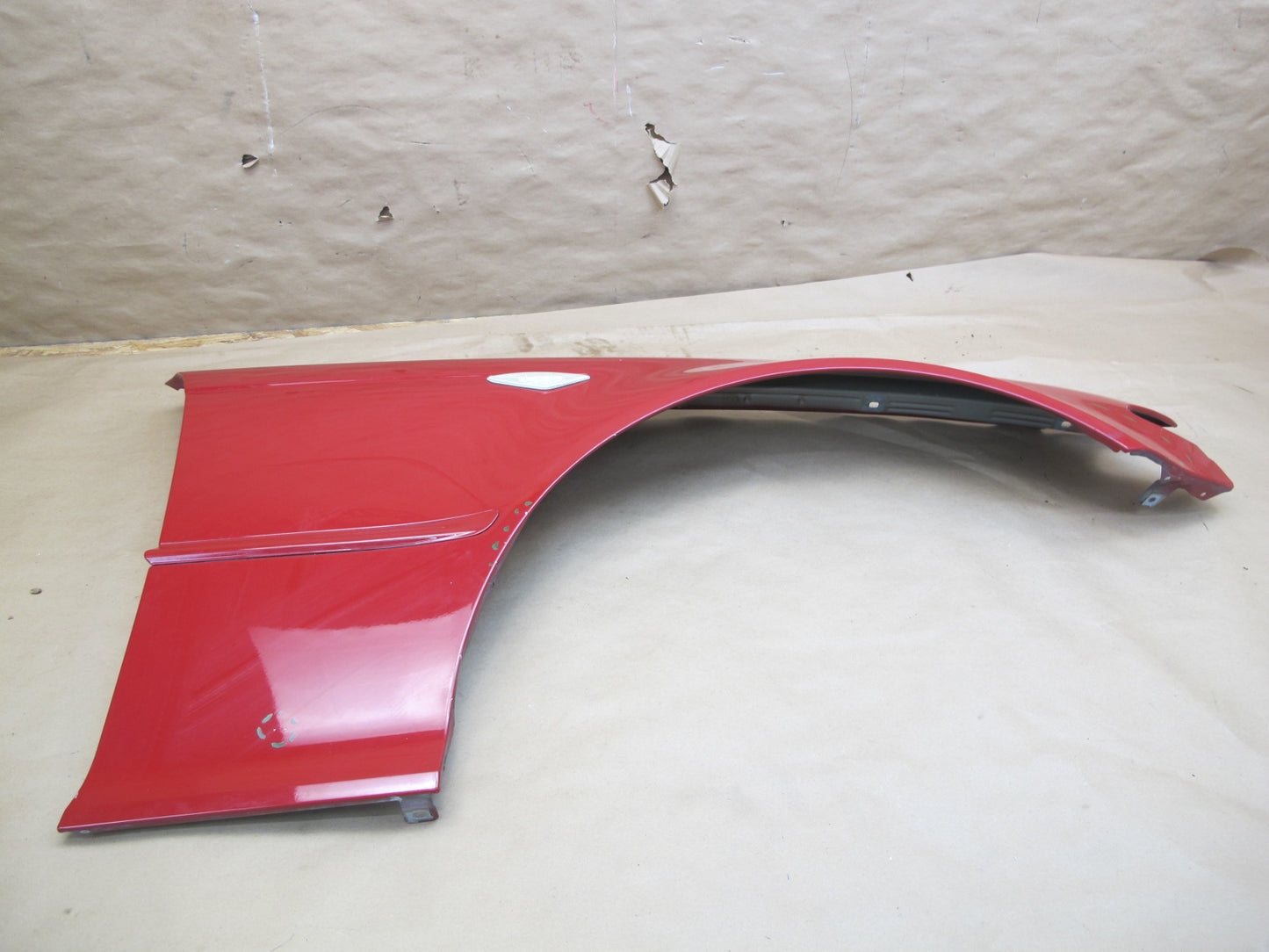 04-06 BMW E46 Coupe Convertible Front Right Fender Shell Cover Panel RED OEM