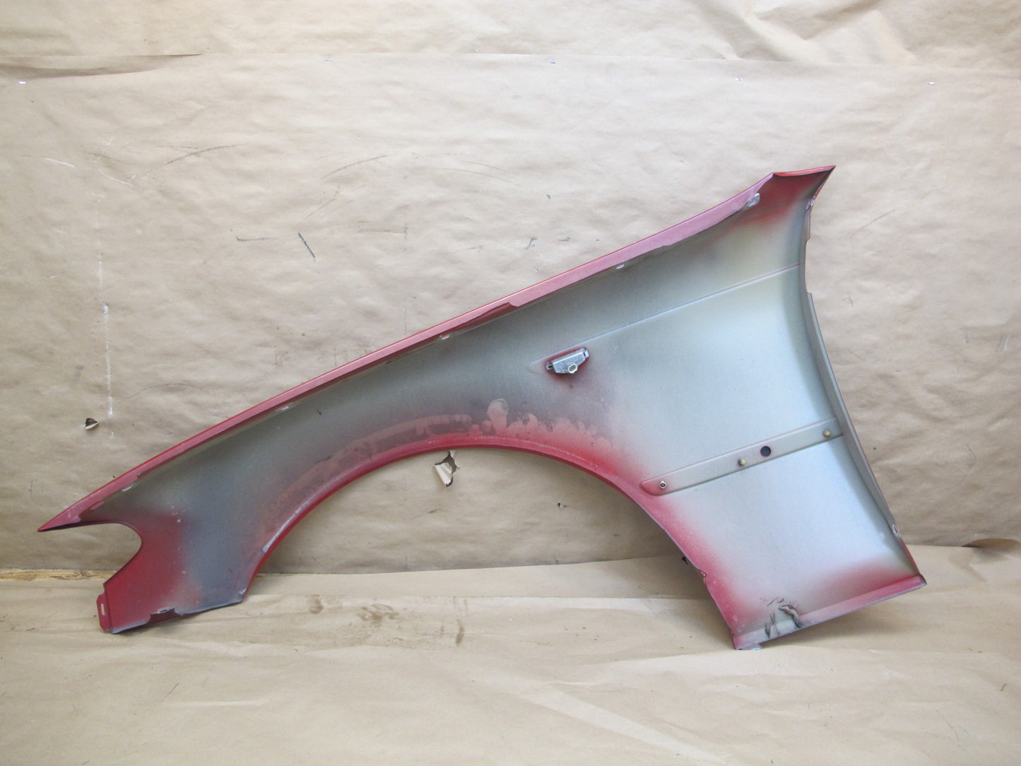 04-06 BMW E46 Coupe Convertible Front Right Fender Shell Cover Panel RED OEM