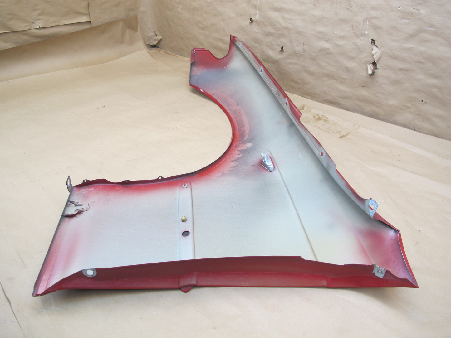 04-06 BMW E46 Coupe Convertible Front Right Fender Shell Cover Panel RED OEM