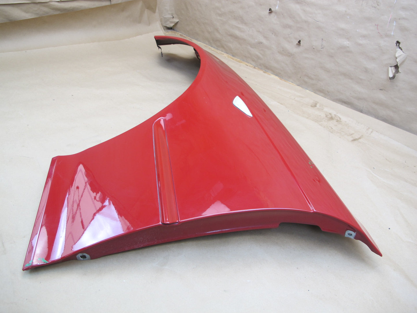 04-06 BMW E46 Coupe Convertible Front Left Fender Shell Cover Panel RED OEM