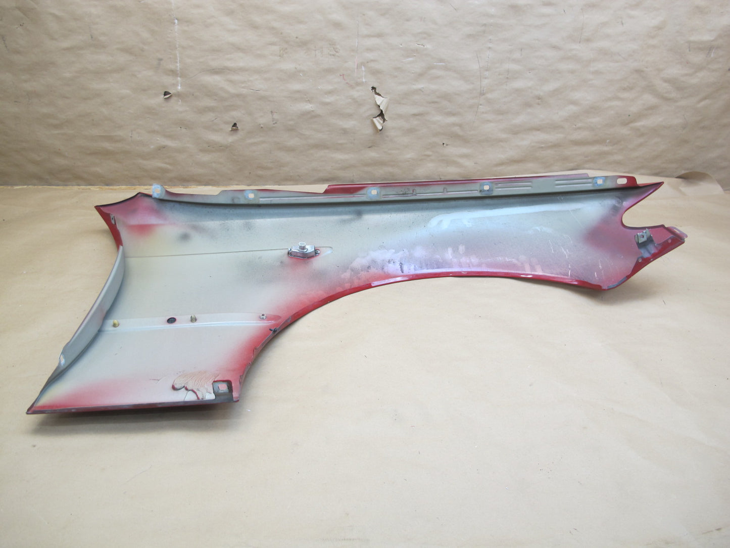 04-06 BMW E46 Coupe Convertible Front Left Fender Shell Cover Panel RED OEM