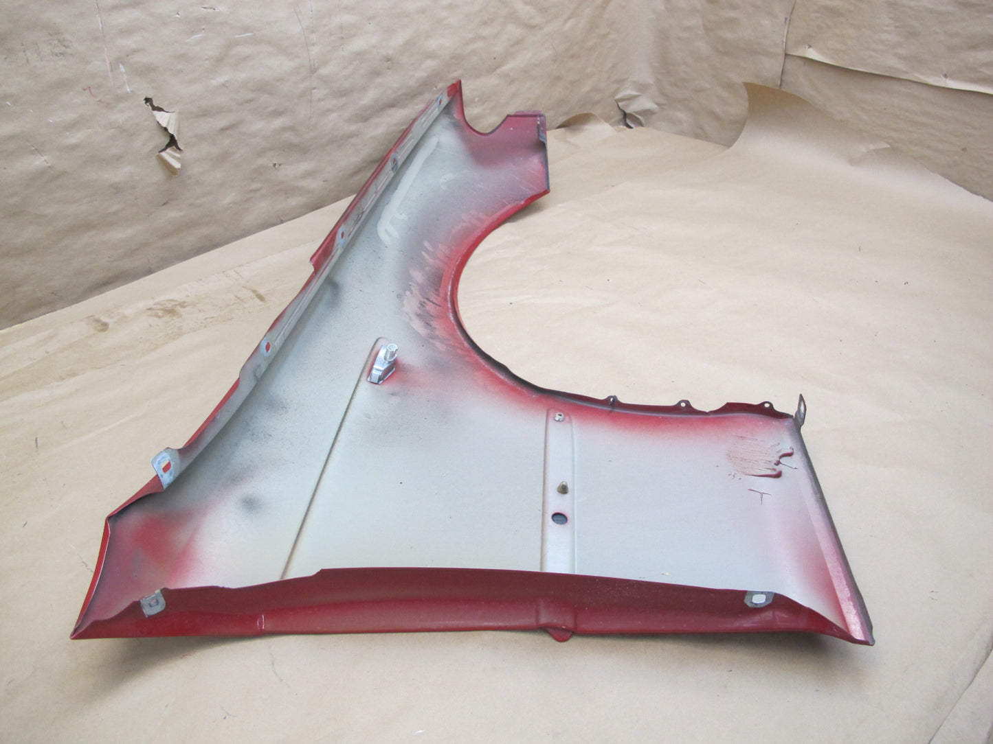 04-06 BMW E46 Coupe Convertible Front Left Fender Shell Cover Panel RED OEM