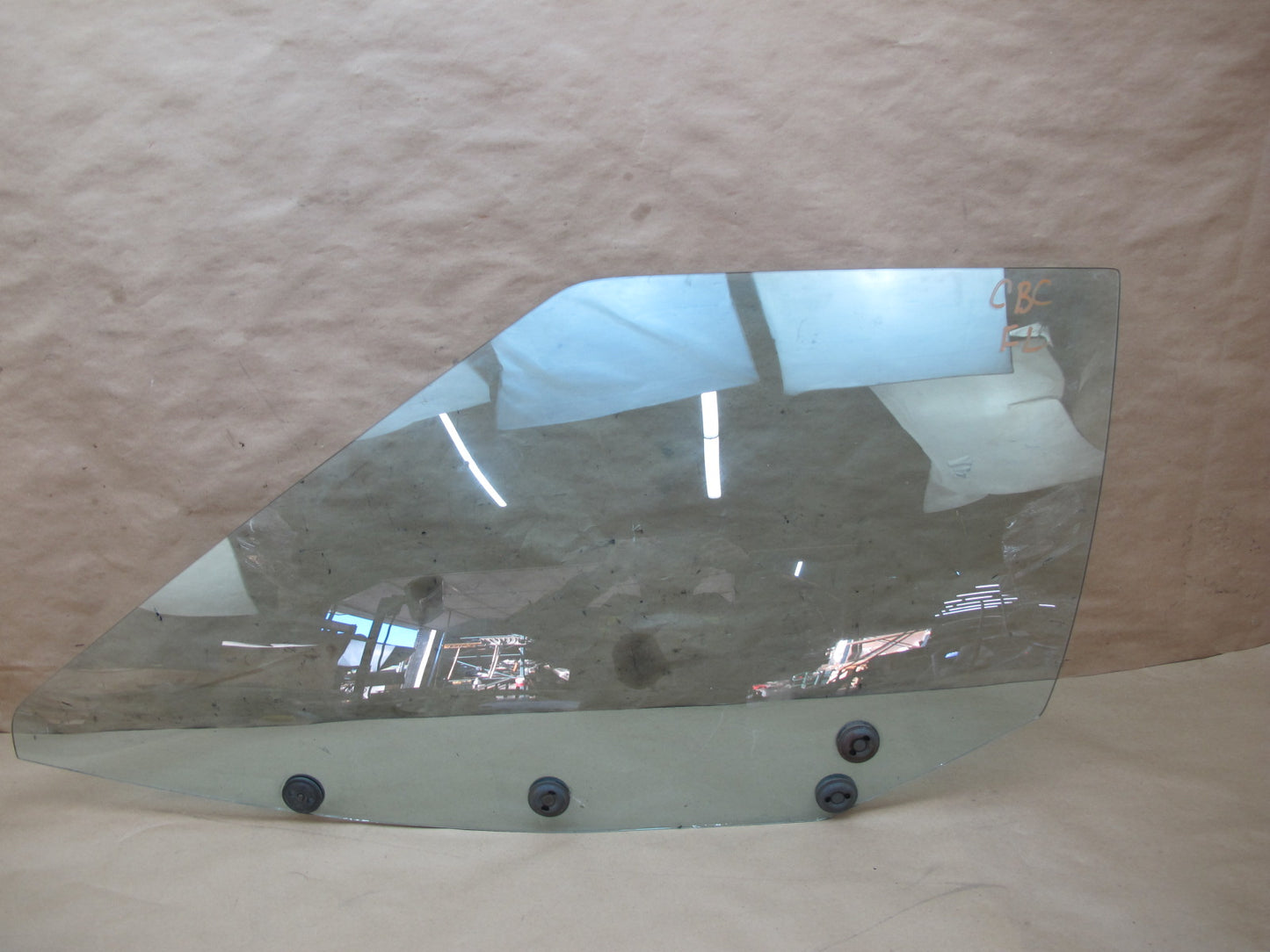 84-90 Chevrolet Corvette C4 Front Left Driver Side Door Glass Window OEM