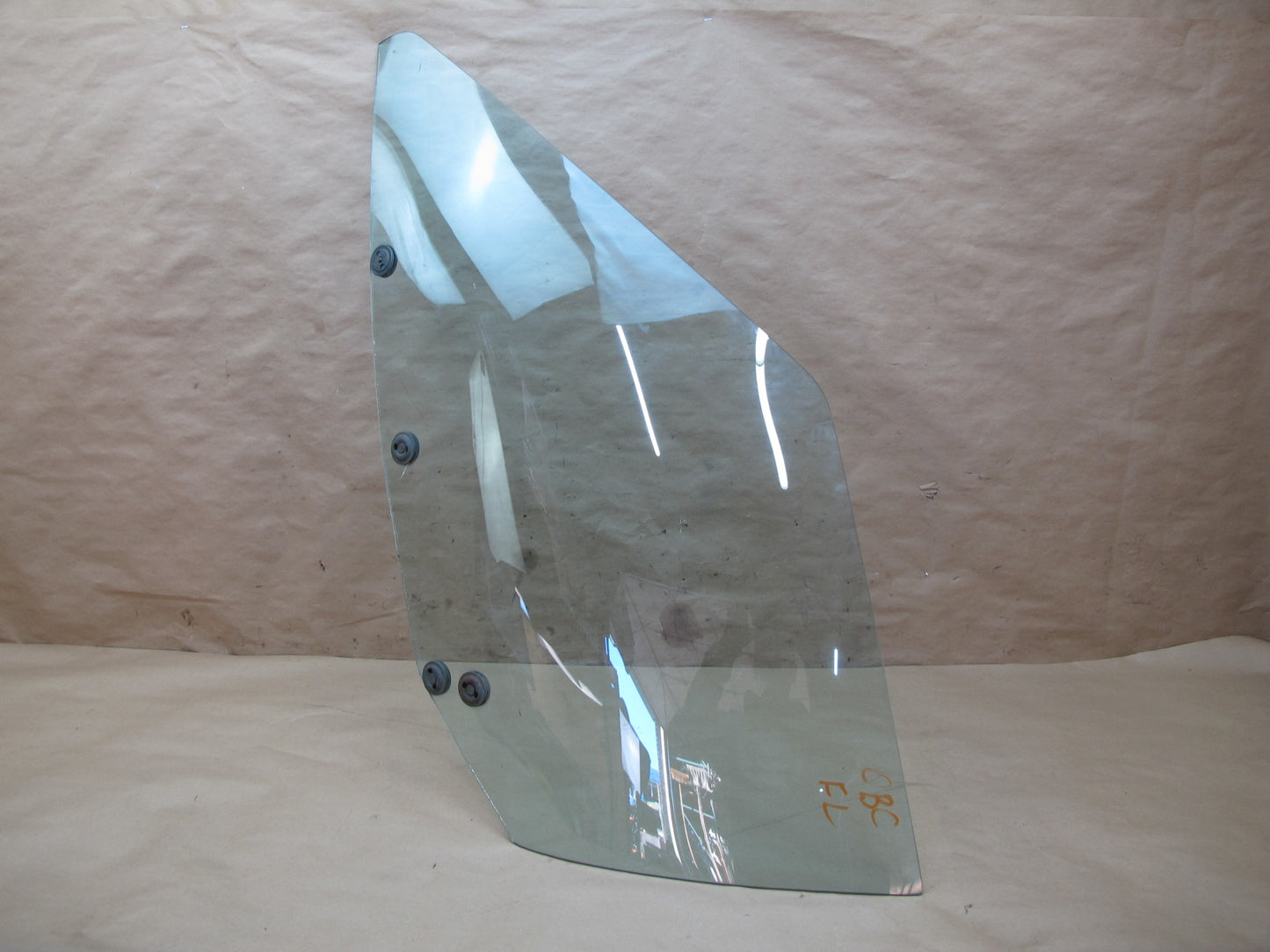 84-90 Chevrolet Corvette C4 Front Left Driver Side Door Glass Window OEM