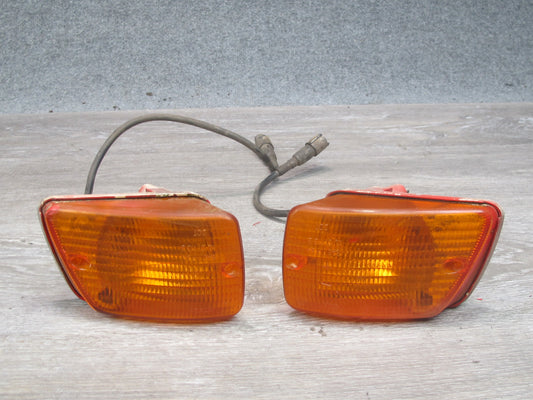 1987-1991 Porsche 928 S Front Left & Right Side Turn Signal Lamp Light Set