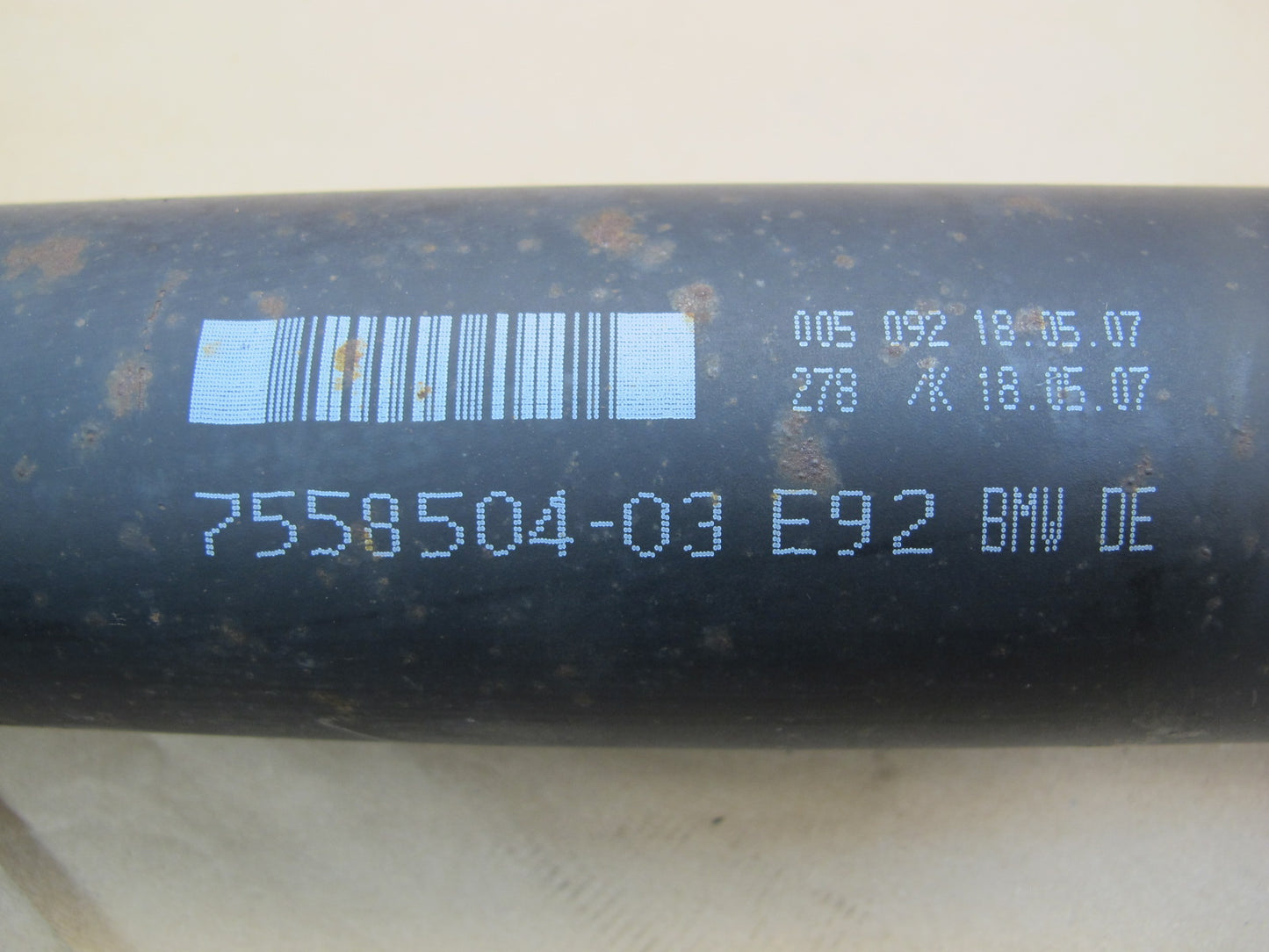 07-11 BMW E90 E92 E93 335i RWD A/T Rear Drive Shaft Driveshaft 7558504 OEM