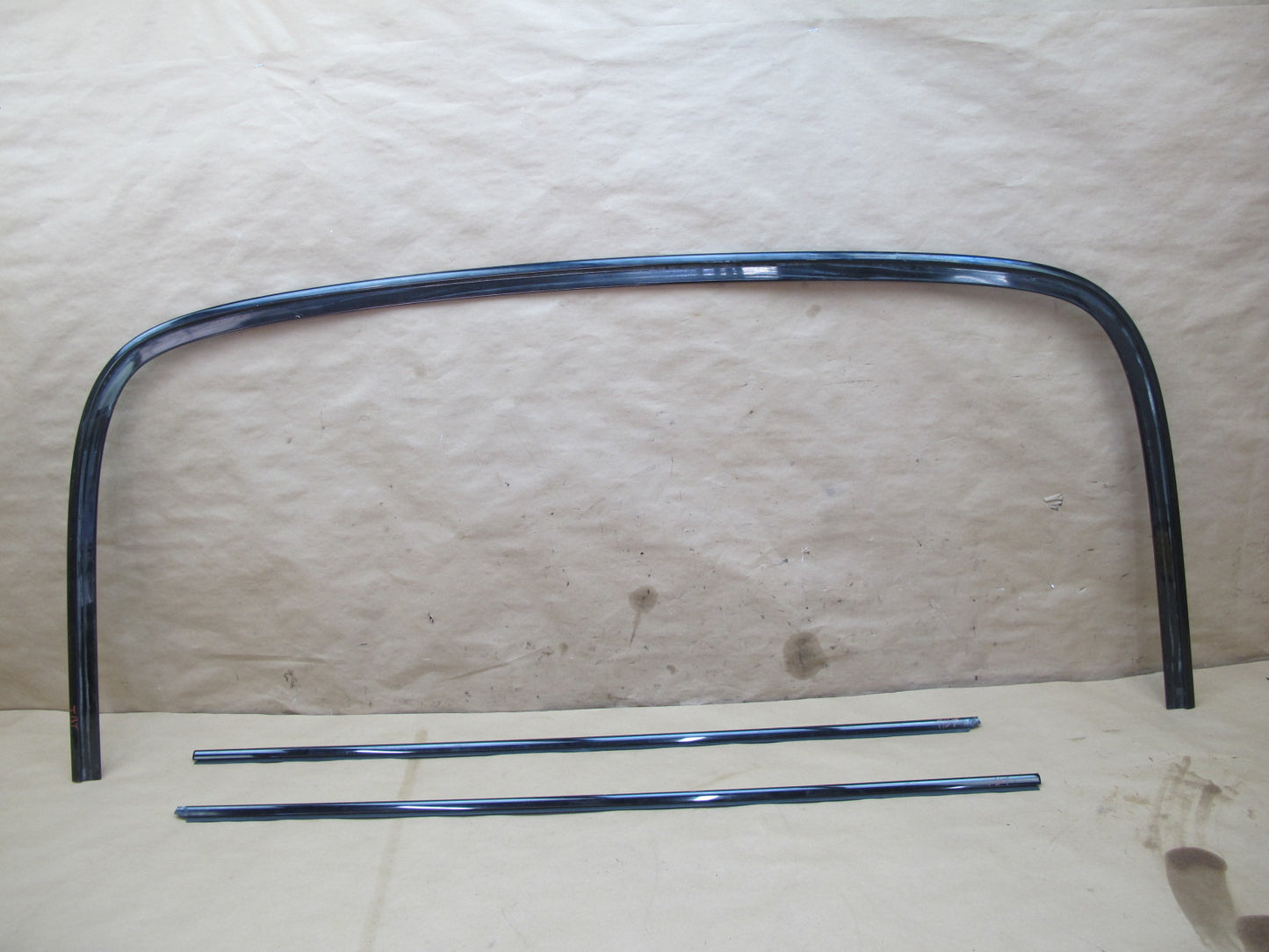 01-06 BMW E46 Folding TOP Lid Cover Molding Strip & Door Weatherstrip Set OEM