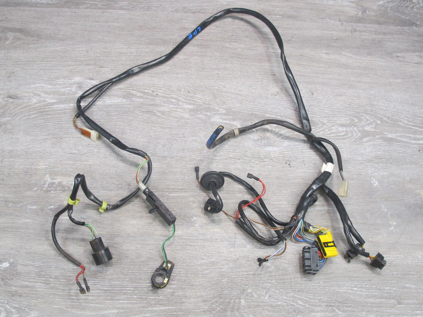 1989-1990 Porsche 928 S4 Left Driver Side Door Wire Wiring Harness