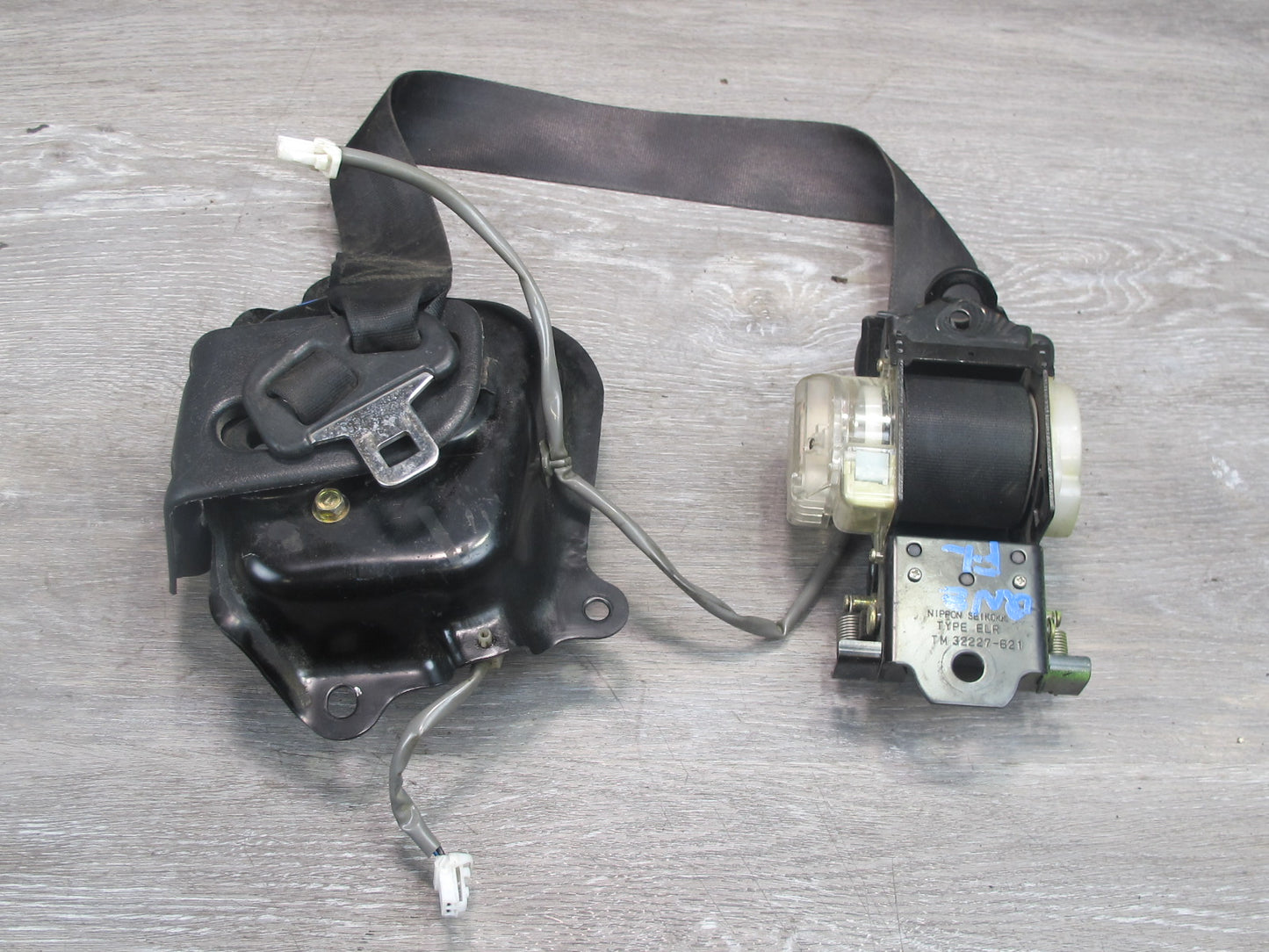 90-96 NISSAN 300ZX Z32 2-SEAT FRONT LEFT DRIVER SIDE SEATBELT RETRACTOR OEM