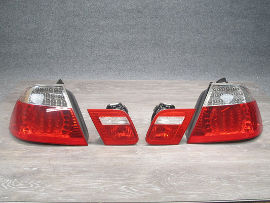 04-06 BMW E46 Convertible LED Rear Left Right Inner Outer Tail Light Set OEM