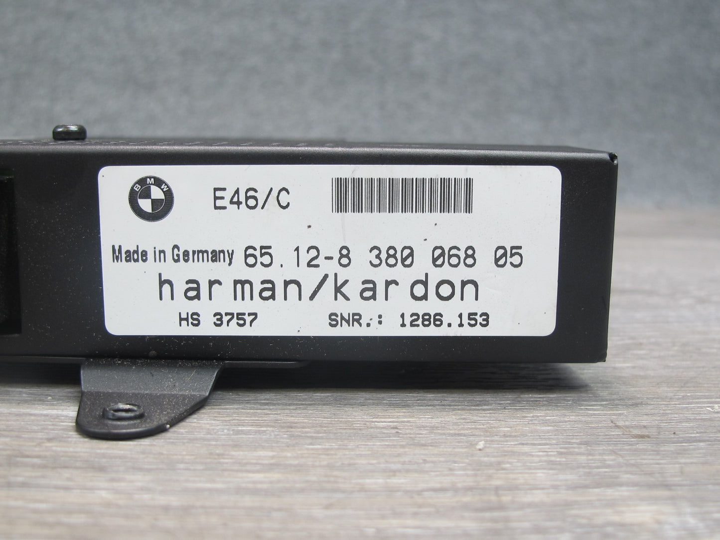 01-06 BMW E46 Convertible Harman Kardon Hi-fi Audio Amplifier AMP 8380068 OEM