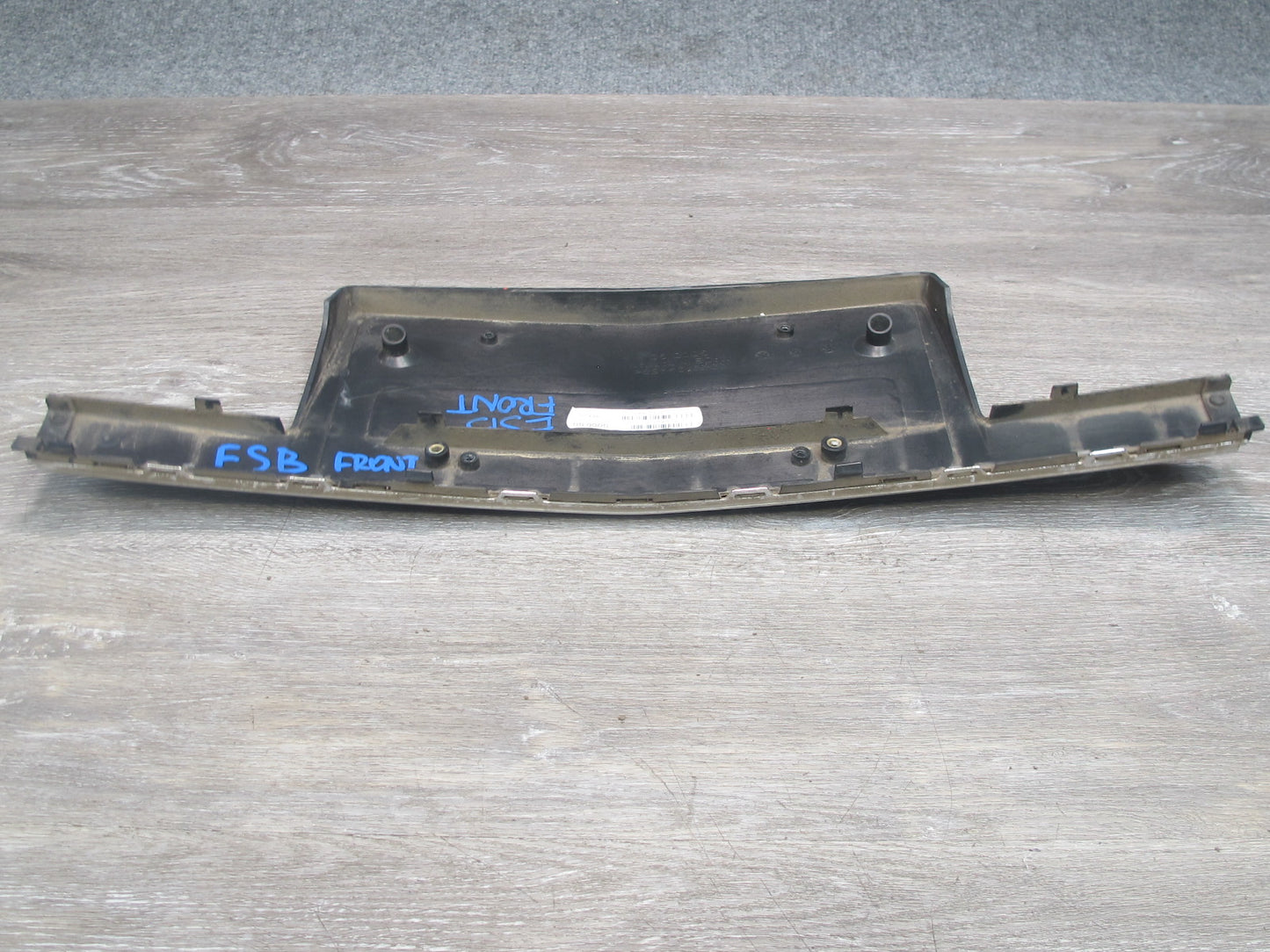 06-08 BMW E65 E66 7-SERIES Aftermarket Front Bumper License Plate Trim Panel