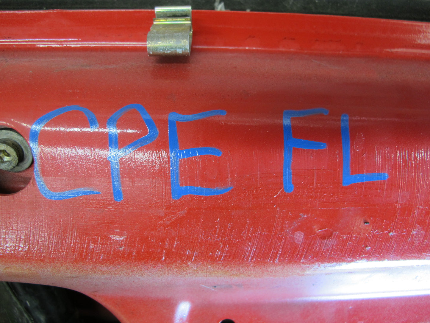 1984-1991 Porsche 928 S4 Left Driver Side Door Shell Panel RED