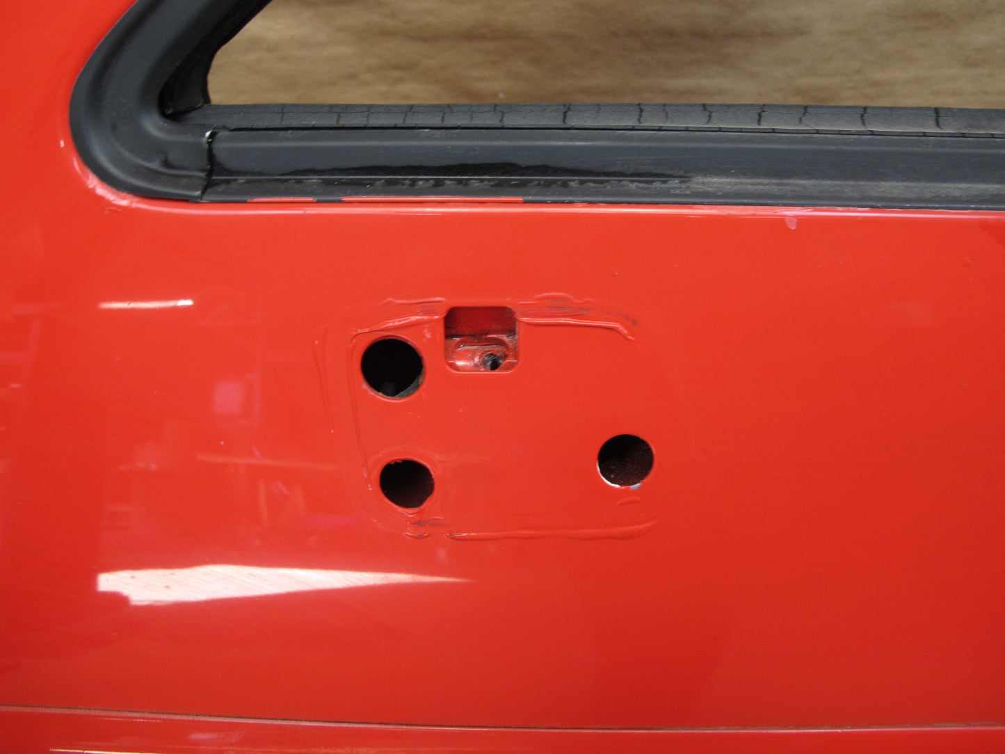 1984-1991 Porsche 928 S4 Left Driver Side Door Shell Panel RED