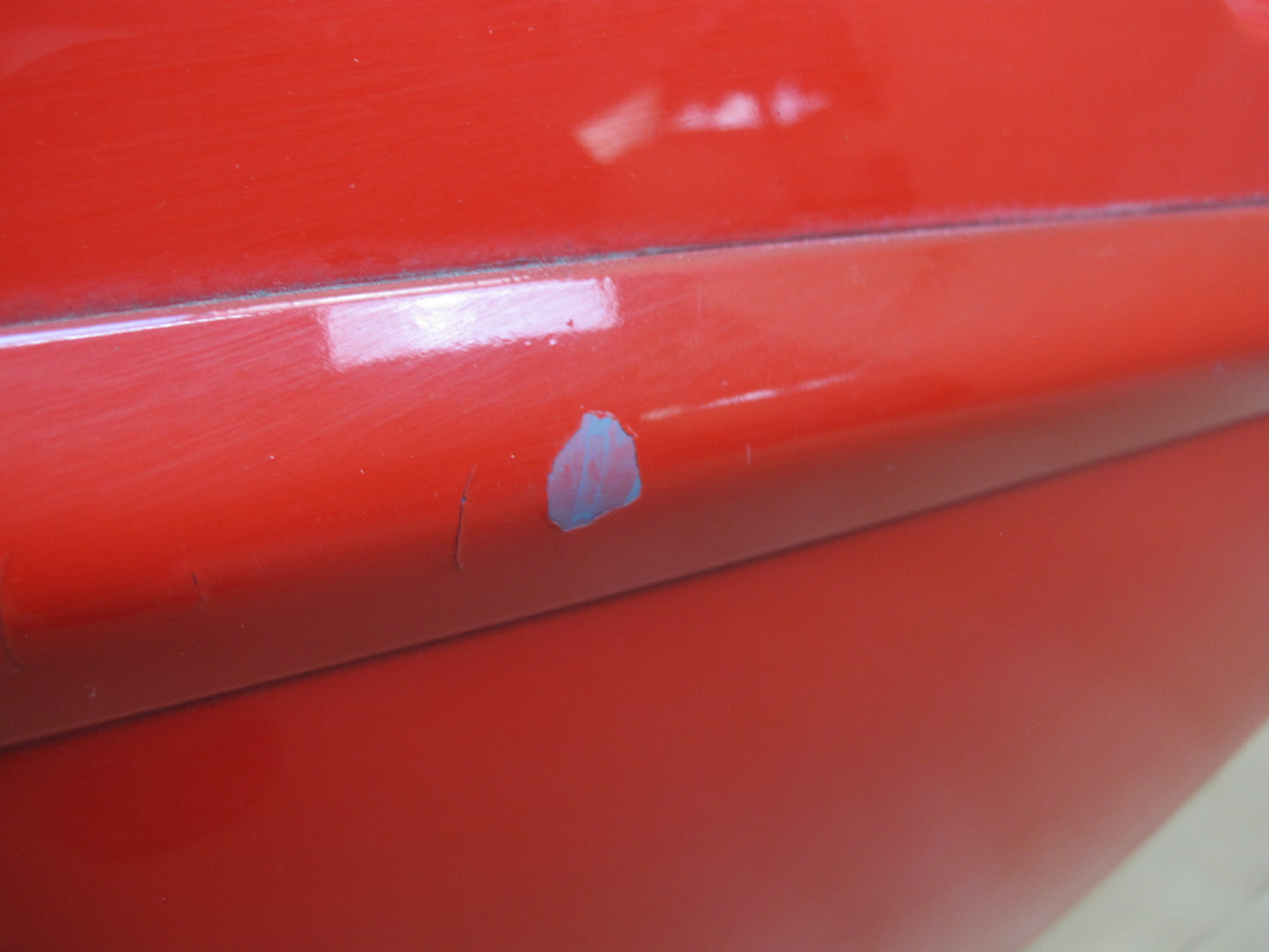 1984-1991 Porsche 928 S4 Left Driver Side Door Shell Panel RED