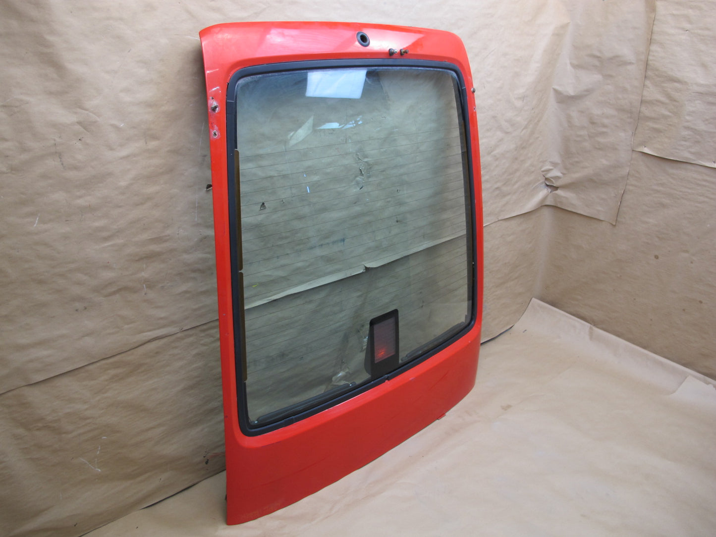 1987-1991 PORSCHE 928 S4 REAR HATCH TRUNK LID LIFTGATE W/ GLASS RED