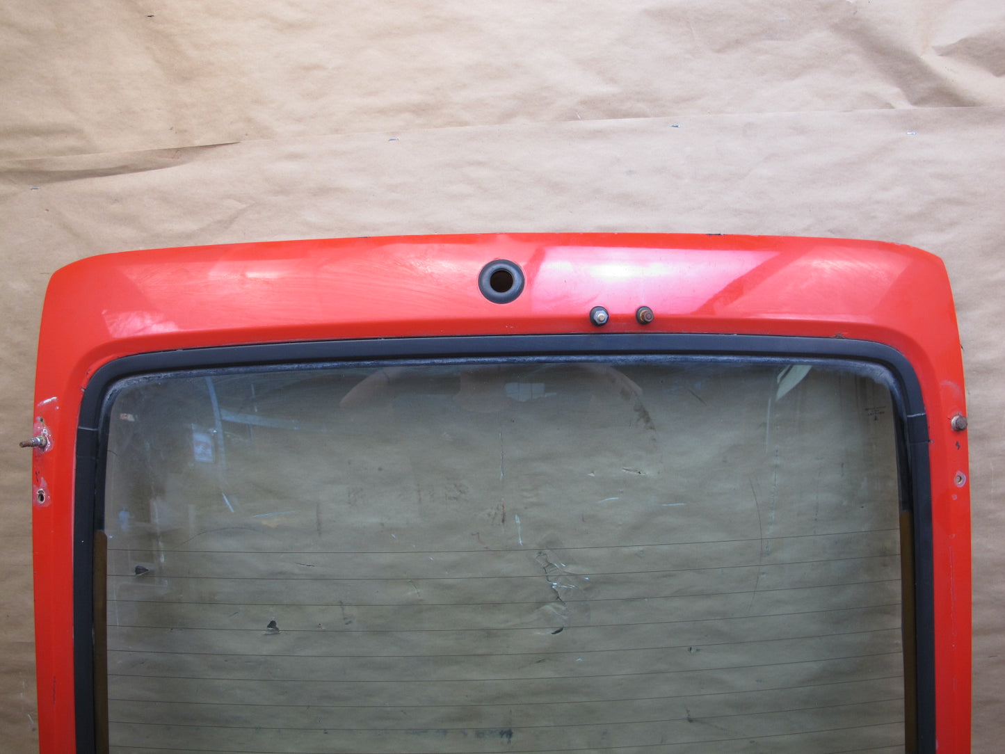 1987-1991 PORSCHE 928 S4 REAR HATCH TRUNK LID LIFTGATE W/ GLASS RED