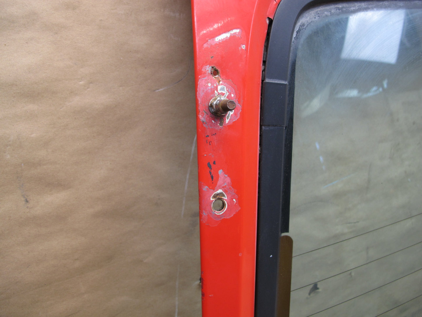 1987-1991 PORSCHE 928 S4 REAR HATCH TRUNK LID LIFTGATE W/ GLASS RED