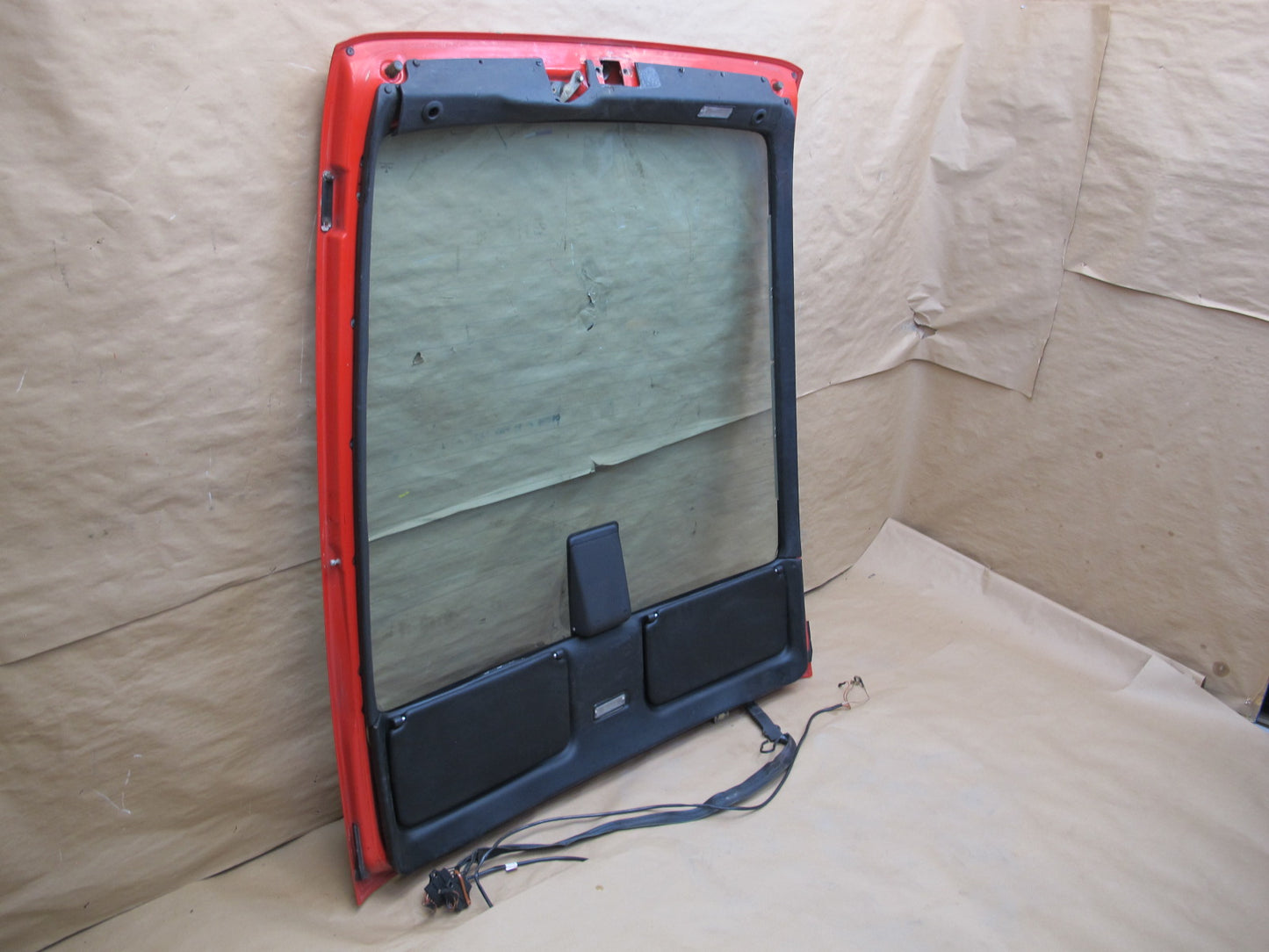 1987-1991 PORSCHE 928 S4 REAR HATCH TRUNK LID LIFTGATE W/ GLASS RED