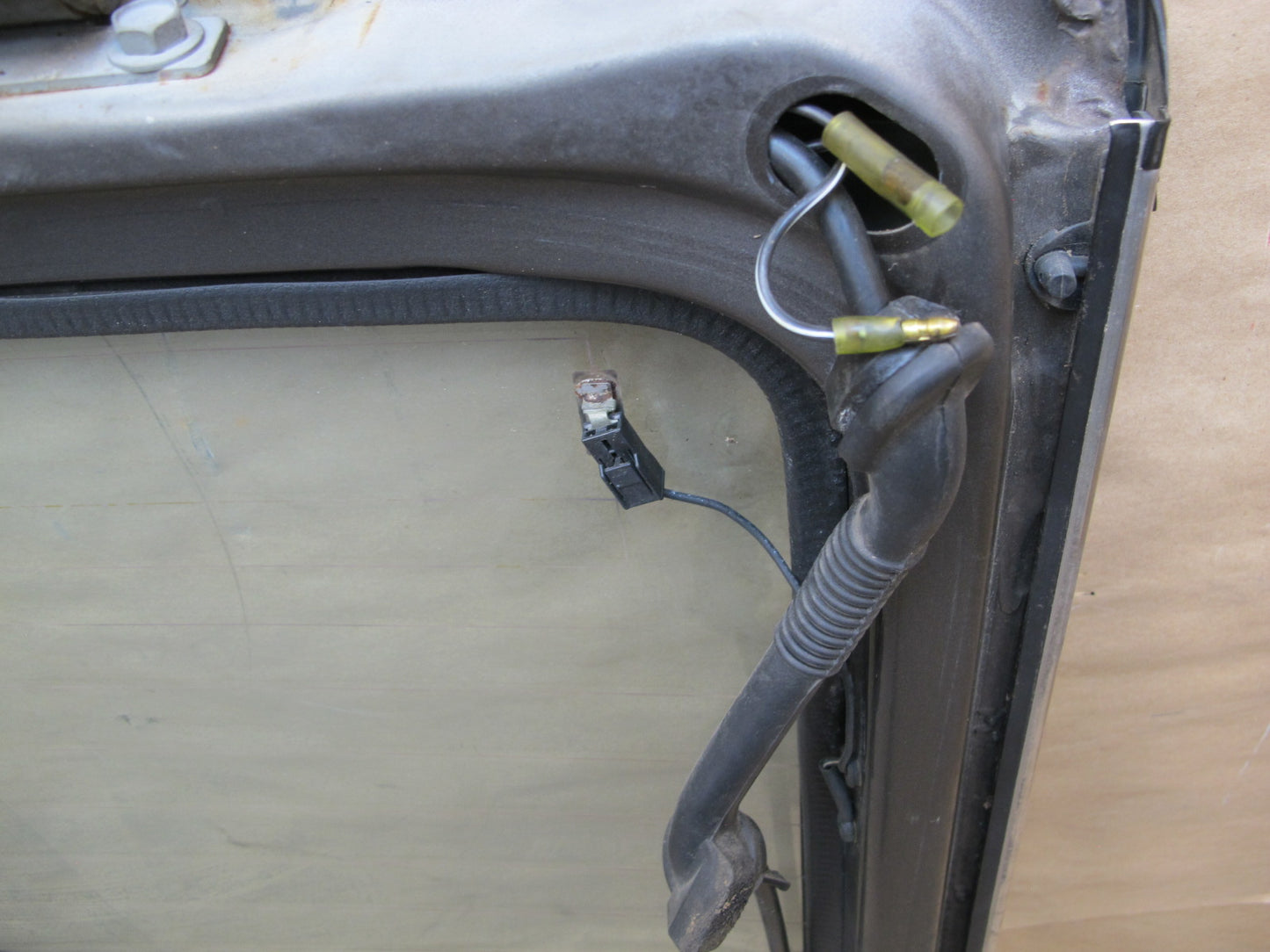 84-86 Nissan Z31 300ZX 2+0 Rear Tailgate Liftgate Panel w Glass & Wiper OEM