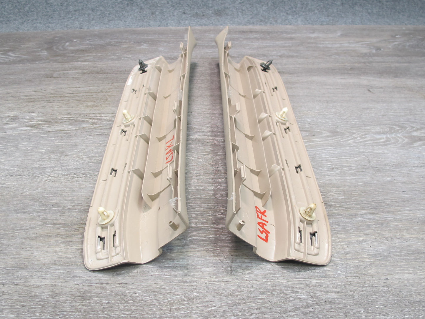 95-97 Lexus UCF20L LS400 Set of 2 Rear Door Scuff Sill Plate Trim OEM