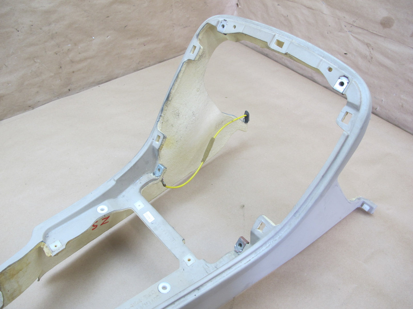 95-00 Lexus SC400 SC300 Center Console Trim Cover Panel w Armrest Ivory OEM