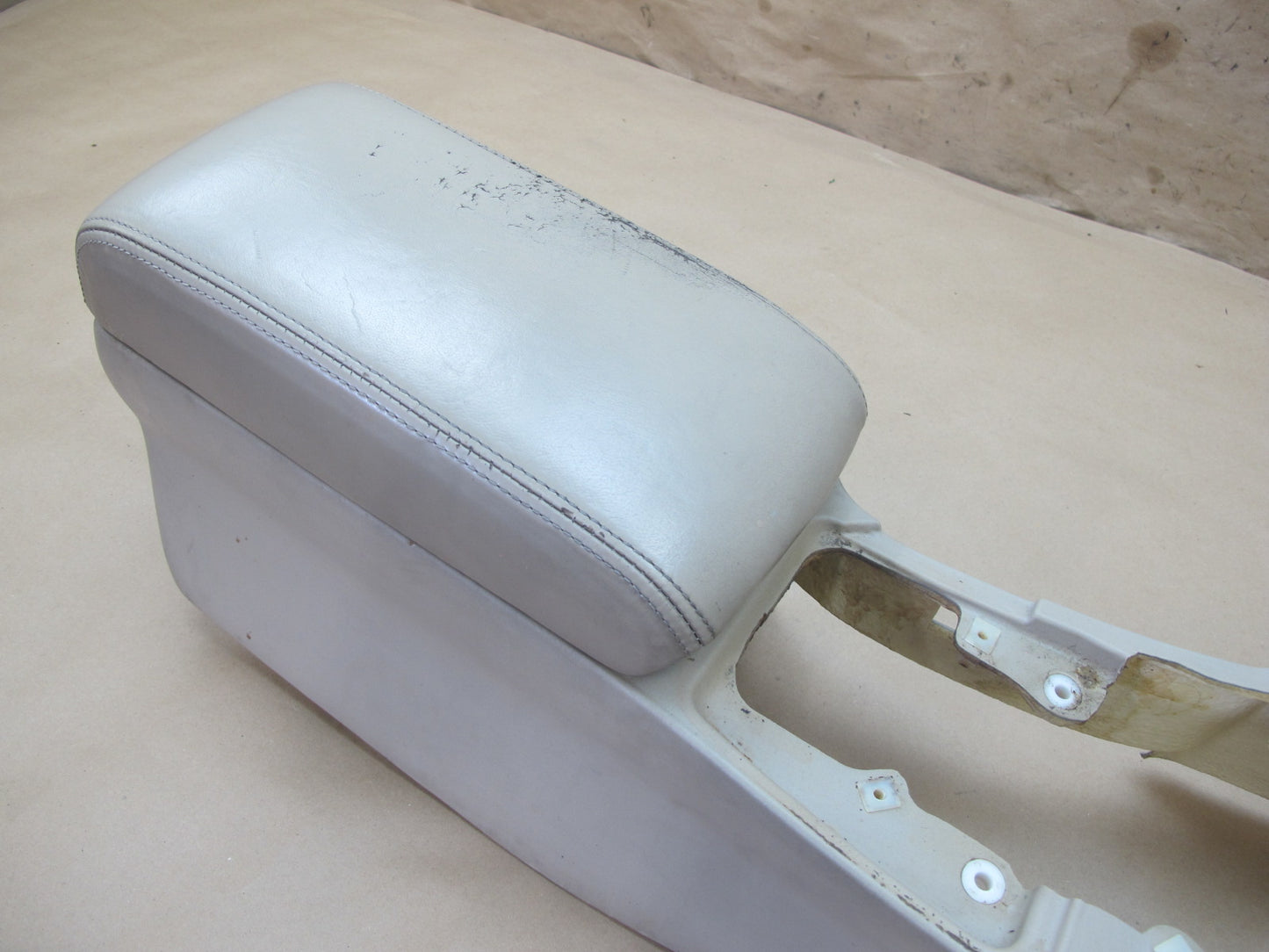 95-00 Lexus SC400 SC300 Center Console Trim Cover Panel w Armrest Ivory OEM