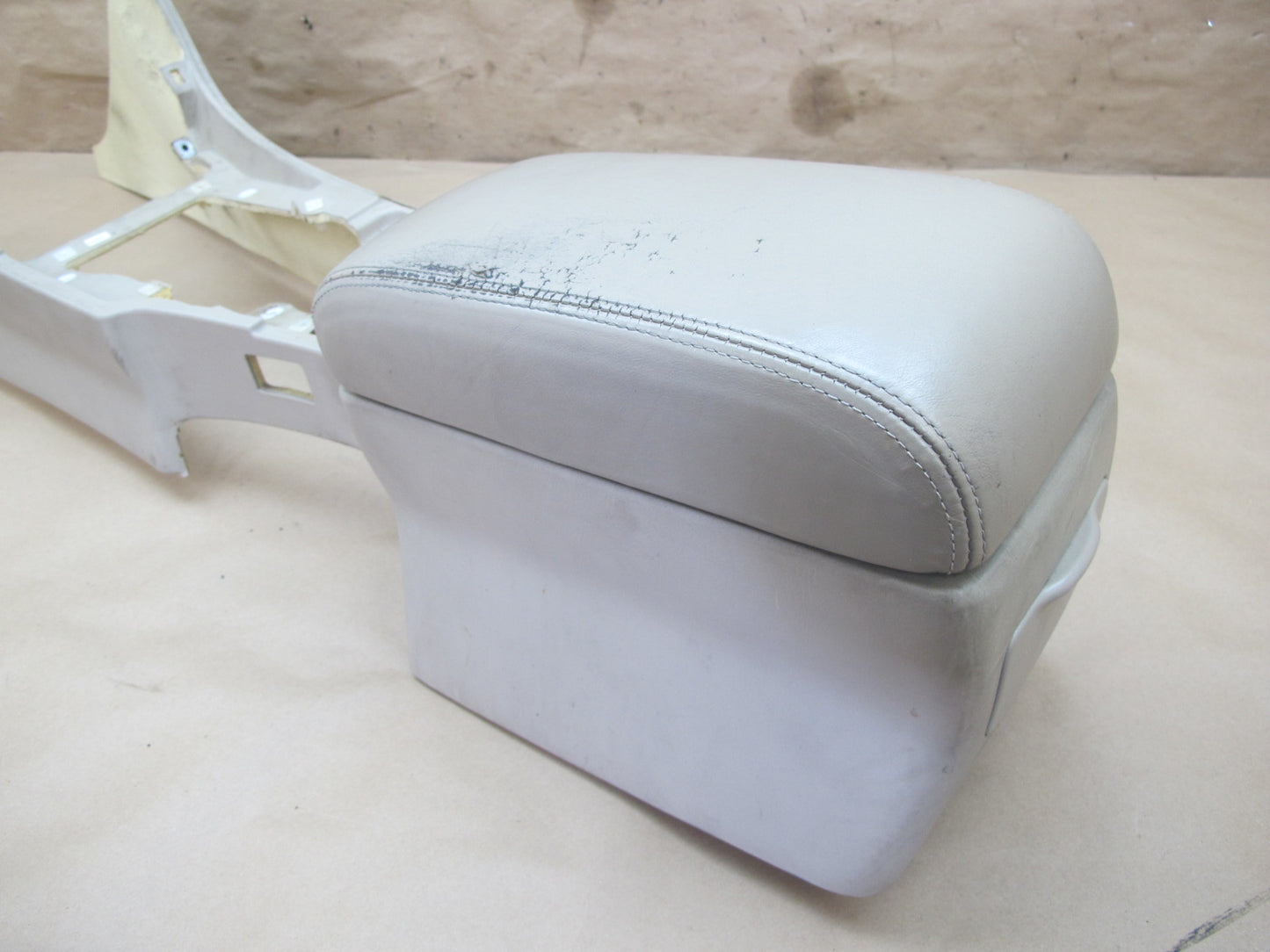 95-00 Lexus SC400 SC300 Center Console Trim Cover Panel w Armrest Ivory OEM