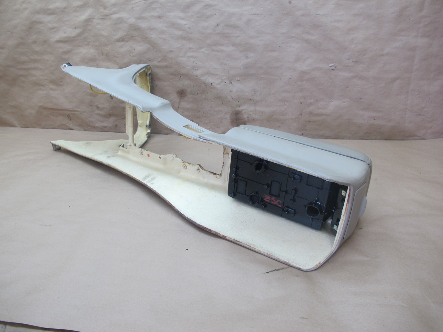 95-00 Lexus SC400 SC300 Center Console Trim Cover Panel w Armrest Ivory OEM