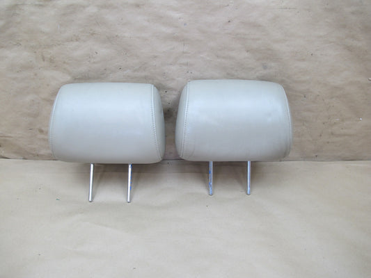 99-00 Lexus JZZ31L SC400 SC300 Set of 2 Front Seat Leather Headrest Ivory OEM