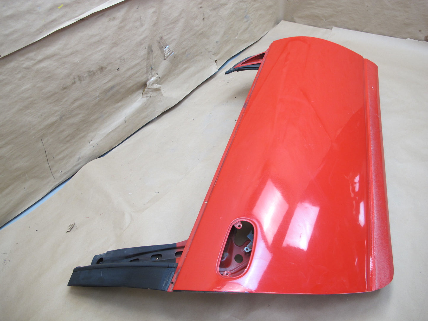 1993 Nissan Z32 300ZX Convertible Right Passenger Door Shell Panel RED OEM